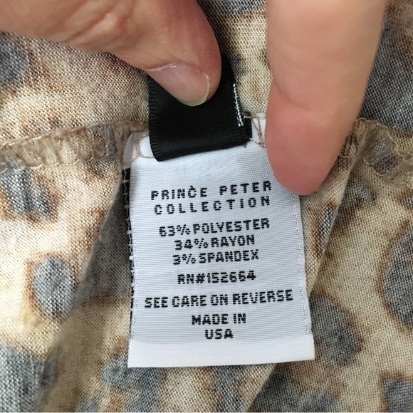 Prince Peter Collection soft leopard print tee - Picture 7 of 8